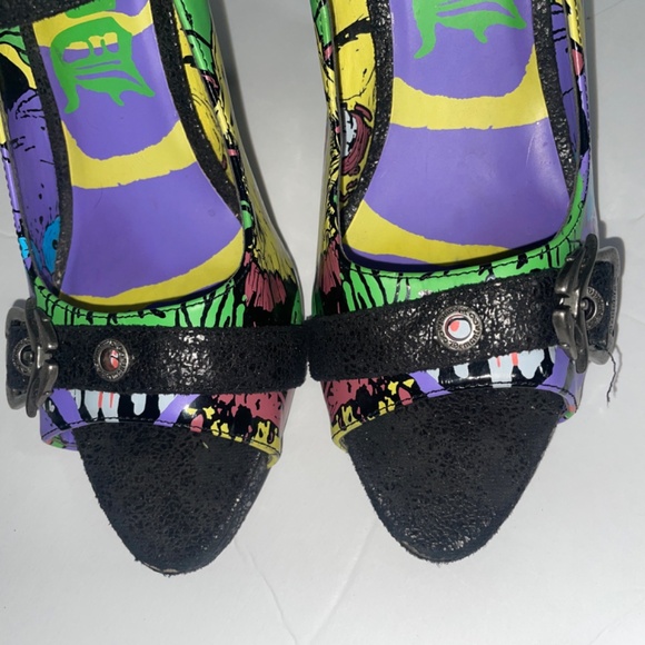 Demonia Zombie 09 Mary Jane Heels open toe & chunky buckles SZ 11 (Read Listing) - Picture 3 of 6